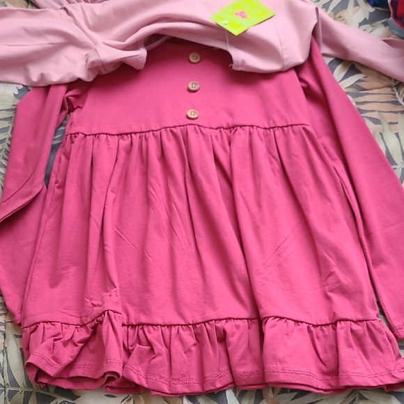 Pink Long Sleeve Kids Top - Picture 3 of 3